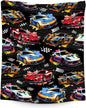 Boys Blanket Racing Car Blankets Gifts for Men Adults - Plush Cozy Flannel Large Throws for Couch Bed (60"x80")