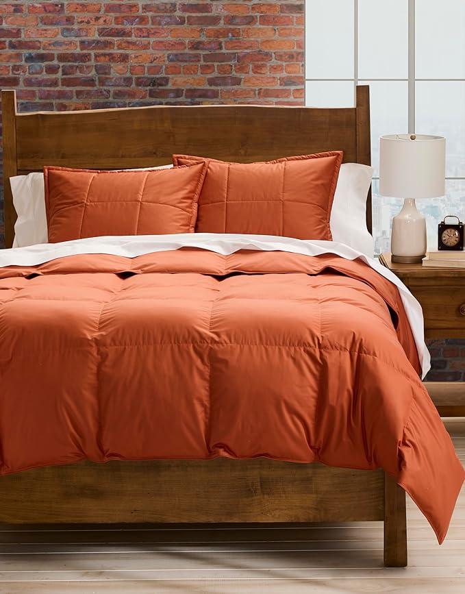 Cuddledown Chroma Comforter Sham | Soft, Lightweight | Oeko-TEX Standard 100 | Standard | 21" x 27" | Copper