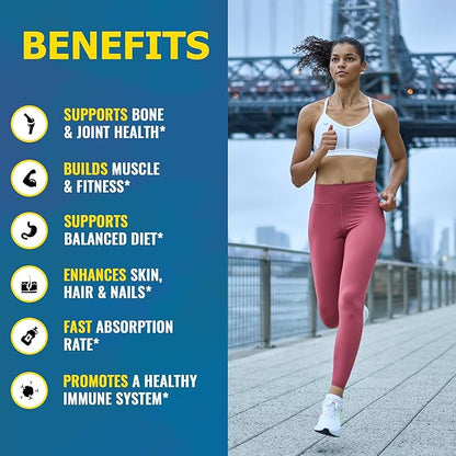 Zammex Premium Collagen Peptides Powder,Hydrolyzed Collagen Peptide for Women Men,Support for Hair Skin Nails, Joints Health,Grass Fed,Non-GMO,Keto Friendly,Gluten-Free,Easy to Digest,30 Servings