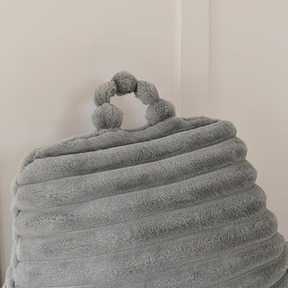 Yaoshuho Large Reading Pillow for Adults, Back Support Pillow for Sitting Up in Bed with Arms, Couch for Lounging Bedrest, Grey