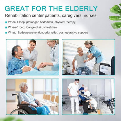 3-in-1 Side Wedge Pillow,Wedge Pillow for Back Pain Relief,Foam Wedges for Positioning in Bed,Positioning Wedges for Bed Sores,for Seniors,Caregivers,Side Sleepers,After Surgery,White