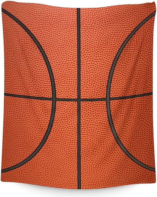 Basketball Gifts for Boys 8-12, Sports Throw Blanket for Basketball Lover Kids, 40x30 Soft Fuzzy Inches Blankets for Lap Couch Sofa Bed, Cool Basketball Decor for Home