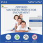 Full Size Mattress Protector Bedbug Waterproof Zippered Cover Hypoallergenic Premium Quality Encasement White