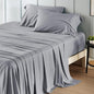 Bedsure Full Size Bed Sheets, Cooling Sheets, Rayon Derived from Bamboo, Breathable & Soft, Deep Pocket Up to 16 Inches, Hotel Luxury Silky Bedding for Hot Sleepers, Silver Grey