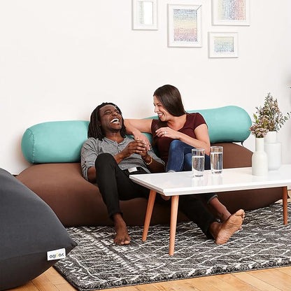 Yogibo Roll Long Full Body Pillow for Women and Men, Adults, for Back, Lumbar, Body Support, Side Sleeper, Maternity, Nursing, Pregnancy for Sleeping, Micro-Bead Filling, Mint