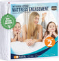 Utopia Bedding Waterproof Mattress Protector Full XL Size (Pack of 2), Zippered Mattress Encasement Bed Bug and Dust Mite Proof, Absorbent Six-Sided Mattress Cover