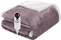 Electric Heated Blanket Throw Size 50"x60", Soft Flannel with Overheat Protection, 6 Adjustable Heat Settings & 3-Hour Auto-Off Timer, Fast Heating for Winter Comfort, Purple