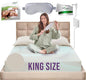 Earth Grounding Sheets King Size with 12% Silver Fiber & 4% Silk & 84% Cotton - Beige - SGS Quality Certified Grounded Well Bed Sheet - Conductive Fitted Sheet for Better Sleep