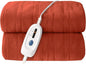Electric Heated Blanket 72"x84" Full Size Microplush Cover Blanket, 4 Heat Settings & 10 Hours Auto Off, Cozy & Breathable, Warm All Night, Orange