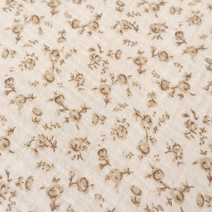 BuLuTu Cotton Muslin Duvet Cover Queen, Camellia Floral Quilt Cover with 2 Pillow Cases, Cottagecore Ruffled Comforter Cover Kids Teens Young Adults Bedding Set, Soft Lightweight