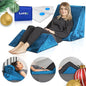 Lunix 5pcs Orthopedic Bed Wedge Pillow Set for Sleeping – Adjustable Post Surgery Back, Leg & Knee Support, Acid Reflux & GERD Relief, Memory Foam Head Pillows, with Hot/Cold Pack, Blue