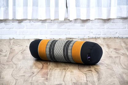 Leewadee Small Yoga Bolster – Shape-Retaining Cervical Neck Roll, Tube Pillow for Comfortable Reading, Kapok Filling, 22 x 6 x 6 inches