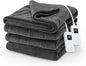 Sunbeam Electric Royal Luxe Microplush Heated Blanket, 12 Heat Settings, 12-Hour Auto Shut-Off, Fast Heating, Warm & Cozy, Machine Washable, Night Fog Color, Queen (90" x 84")