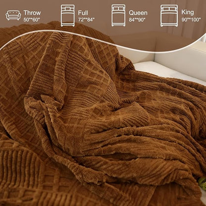 Heated Blanket Electric King,Waffle Heating Blanket with 12 Heat Levels, Fast Heating Blanket with 1-12H Timer Settings, Overheat Protection with ETL & FCC for Home Office Sofa-90"x100"