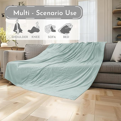 Electric Heated Blanket 90"x100" King Size Microplush Cover Blanket, 4 Heat Settings & 10 Hours Auto Off, Cozy & Warm for All Night, Machine Washable,Spring Green
