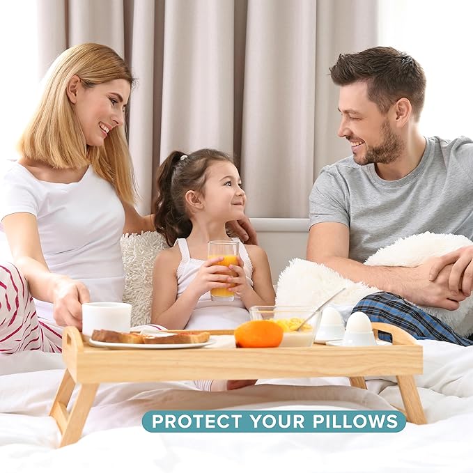 Bare Home Premium Pillow Protectors - King Size (2 Pack) - Premium 100% Waterproof & Breathable - Cooling - Vinyl Free Hypoallergenic - 10 Year Warranty (King Size, Pack of 2)