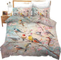 Bird Comforter Set Birds in The Tree Decor Queen Bed Duvet Cover Set for Girls Boys Women Adults Teens Birds Bedding Comforters 3 Piece Bedding Set