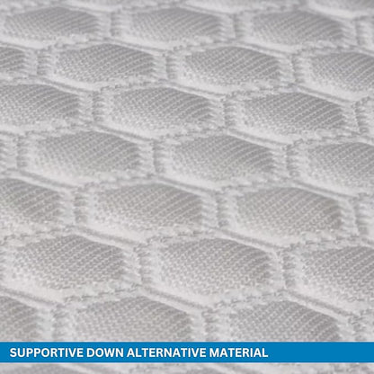 Columbia Comfort Ice Fiber Side Sleeper Down Alternative Bed Pillow with Polyester Fiberfill, Supportive Cooling Double Sided Breathable Cover (Side Sleeper, Standard/Queen)