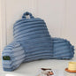 Yaoshuho Large Reading Pillow for Adults, Back Support Pillow for Sitting Up in Bed with Arms, Couch for Lounging Bedrest, Dusty Blue