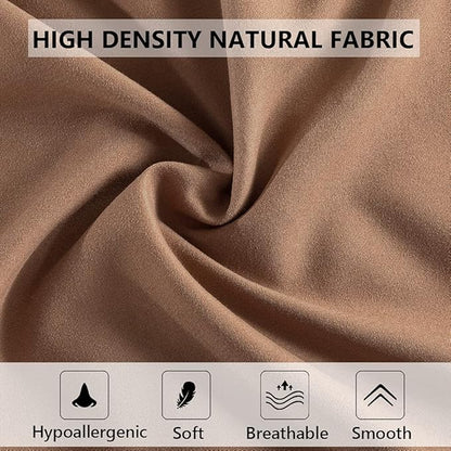 ELNIDO QUEEN Body Pillow with Pillowcase - Soft Long Bed Pillow for Adults - Breathable Full Body Pillow Insert for Sleeping, 20x54inches - Brown