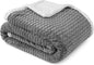 Premium Chevron Fleece Sherpa Throw Blanket for Couch, Sofa by Pavilia | Soft, Cozy, Fluffy, Warm, | Fuzzy Lightweight Microfiber, Luxury Reversible Gray Plush Throw for TV | 50 x 60 Inches