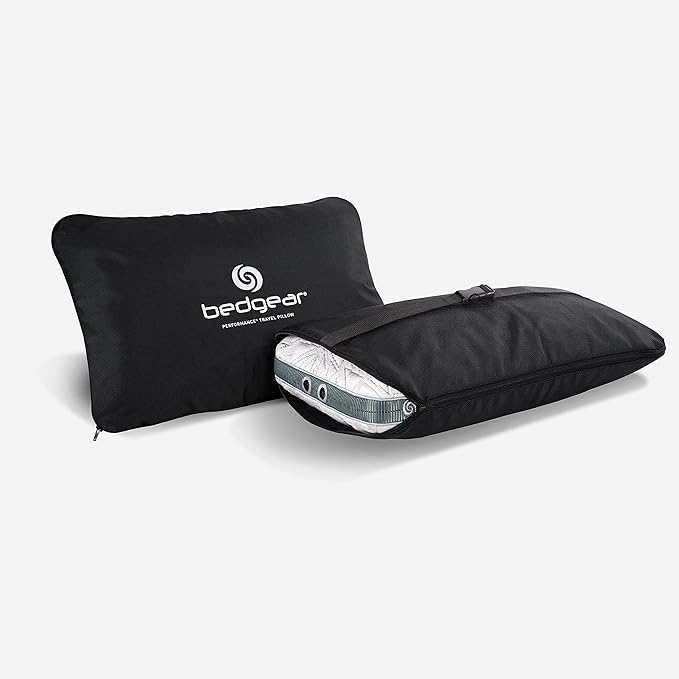 Bedgear Storm Performance Pillow – Cooling Bed Pillow for Hot Sleepers, Medium Firm Support for All Sleep Positions – Dual-Sided Comfort, Breathable Air-X Mesh, Washable Ver-Tex Cover, Travel Size