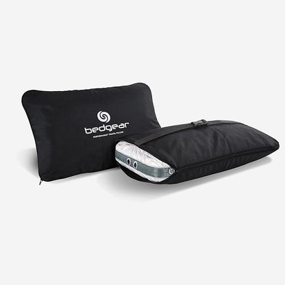 Bedgear Storm Performance Pillow – Cooling Bed Pillow for Hot Sleepers, Medium Firm Support for All Sleep Positions – Dual-Sided Comfort, Breathable Air-X Mesh, Washable Ver-Tex Cover, Travel Size