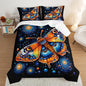 Gothic Butterfly Bedding Set Full Size,Colorful Granular Ball Printed Bedding Comforter Sets,Insect Themed Comforter Set for Kids Girls Boys,Aesthetic Bedding Sets with 2 Pillowcases.