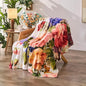Floral Throw Blanket Birthday Gift for Women Mom Girls Paintings Flowers Blanket Summer Wildflower Flannel Blanket Watercolor Printed Throw for Couch Sofa Bed Chair 50"x60"