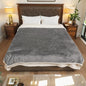 Electric Heated Blanket Throw - 50"x60", Soft Flannel Heating Blanket, 4 Heating Levels, 3H Auto Shut Off, Breathable Warm and Washable for Sofa, Light Grey
