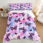 Beautiful Butterfly Comforter Set King Size,Spotted Butterfly Printed Bedding Set for Kids Girls Women Room Decor,Rainbow Aesthetic Toddler Bedding Sets for Girls with 2 Pillowcases.