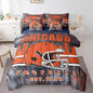 Erosebridal Football Bedding Set Full for Boys Kids Gridiron Bed in A Bag, Sports Gaming Themed Bed Set Gifts for Rugby Sports Fans Decorative All Season Home Decor