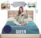 Earth Grounding Sheets Queen Size with 12% Silver Fiber & 4% Silk & 84% Cotton - Dark Blue - SGS Quality Certified Grounded Well Bed Sheet - Conductive Fitted Sheet for Better Sleep
