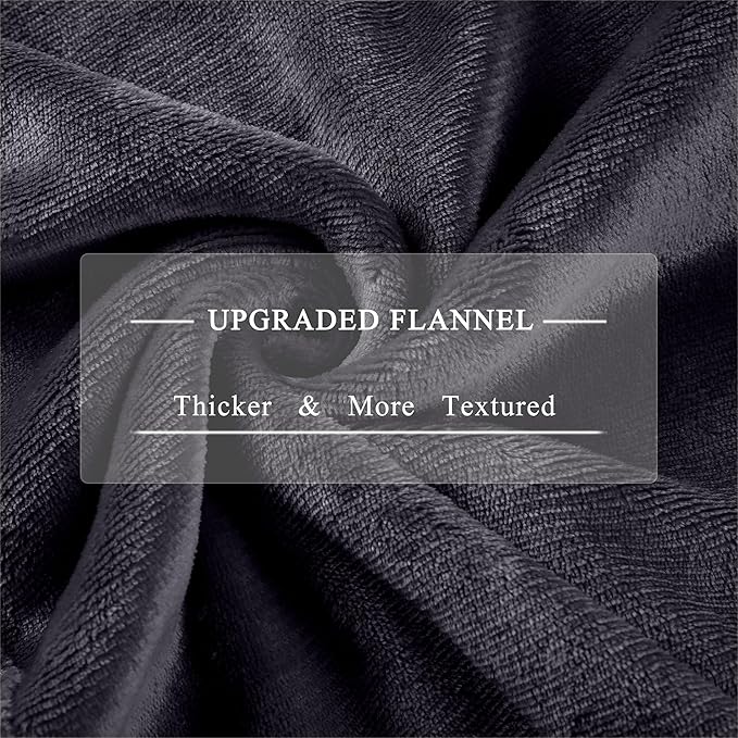 Electric Blanket King Size, Super Soft Cozy Upgraded Flannel Heated Blanket Dual Control with 5 Heating Levels & 10 Hours Auto Off, Fast Heating & Overheat Protection, 100" x 90", Dark Gray