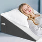 12 inch Bed Wedge Pillow for Sleeping, Reading & Resting, Cooling Memory Foam Incline Pillow Wedge for Adults Seniors, Ideal for Couch, Bedroom & Living Room, Removable Washable Cover