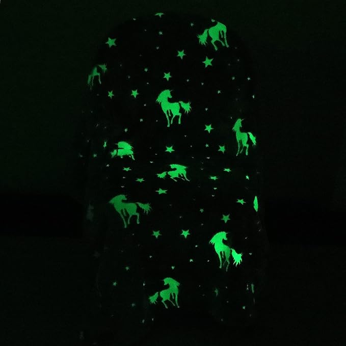 SALIMAH Glow in The Dark Blanket Unicorns Gifts for Girls, Toys for Girls Age 2 3 4 5 6 7 8 9 10 Year Old, Soft Kids Blankets Gifts for Grandkids Teens for Christmas Birthday, 60"x80"