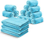 IR Imperial Rooms Fleece Blanket 16 Pack - Super Soft Fluffy Light Blue Throw Blanket for Sofa and Bed - Warm and Cozy Lightweight 400 GSM Microfiber Bed Throws Blankets, 50x60 Inches (Throw/Travel)