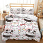 CVHOUSE Kawaii Panda Bedding Twin Size,Kawaii Cute Set for Girls Kids Teens,Cute Comforter Cover Soft,1 Duvet 2 Pillowcases 3 Piece,Girls Room Decor Twin 71'x87'