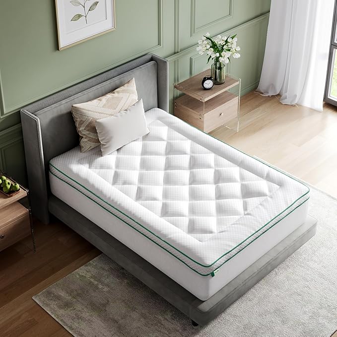 Novilla Twin Mattress Topper, Soft Pillow Top for Dorm Bed, Breathable Quilted Mattress Pad Cover with Deep Pocket, Down Alternative Fill, Machine Washable Back to School Essentials
