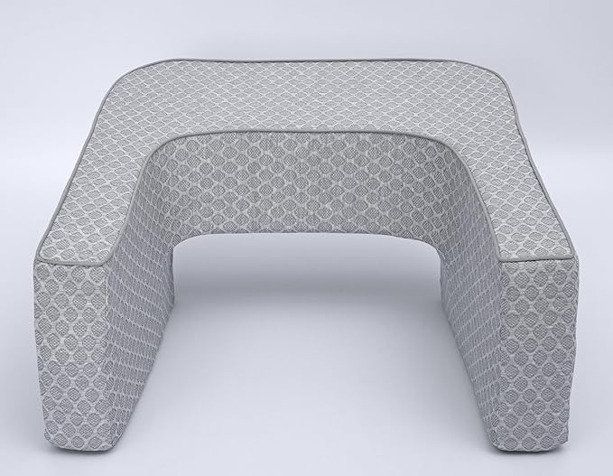 Comfyt Reading Pillow with Foam, Large Lap Desk Pillow with Pocket Arm Rest Pillow can Reading Working in Bed Floor Sofa Back Support for Sitting Up in Bed with Washable Cover