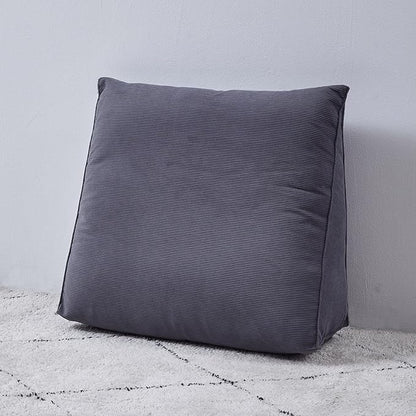 Single Triangle Bed Wedge Pillow for headboard Gap Triangular Reading Pillows for Sitting in Bed Adult Wedge headboard Pillow for College Dorm, Gray