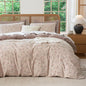 Jane yre King Duvet Cover Floral Soft Brushed Microfiber Crinkle Gauze 3 Pieces Floral Bedding Set Garden Style Vintage Flower King Duvet Cover, with Zipper Closure Luxury Breathable Comfy
