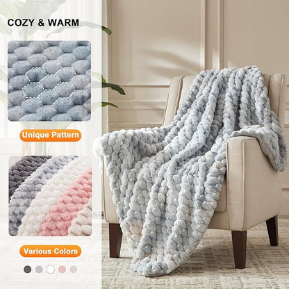 Heated Throw Blanket - Fast Heating 3D Jacquard Electric Heated Blanket, Cozy Heating Blanket with 6 Heating Settings & 4 Hours Auto-Off, Machine Washable, 50"x60", Tie-Dye Blue