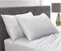 Queen Pillowcases by Pure Bamboo, Genuine 100% Organic Viscose Derived from Bamboo, Luxuriously Soft & Cooling, Double Stitching, Envelope Closure (2 Queen Pillowcases, Stripes)
