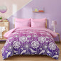 Menghomeus Girls Comforter Set Twin Size 5 Pieces Bed in A Bag Ombre Pink Purple Rainbow Bedding Set Dandelion Butterfly Print Kids Bedding Collections