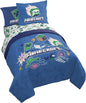 Jay Franco Kids Comforter Set Includes Sheets and Pillow Covers - Soft and Cozy Bed Set for Stylish Room Decor, Blue - Minecraft 02, 5 Piece Twin Bedding