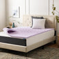 LUCID Lavender Infused 2 Inch Memory Foam Mattress Topper with 5 Zones – Twin XL Size – Plush Feel – CertiPUR Certified – Dorm Room Essentials