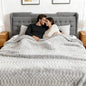 Heated Blanket King Size, 90“x100 Electric Blanket Heating with Dual Controllers, Fast Heating with 12 Heat Levels & 12 Hours Auto Off, with ETL & FCC for Bed(Light Gray)