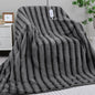 Heated Blanket Electric Queen- 84"x90" Soft Thick Faux Fur Electric Blanket for Sofa with 5 Heat Levels & 10 Hours Auto-Off Overheat Protection, Warm Cozy Gifts, Grey