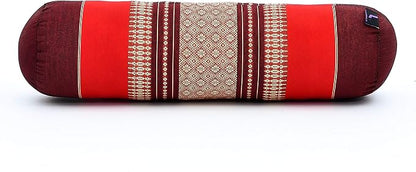Leewadee Small Yoga Bolster – Shape-Retaining Cervical Neck Roll, Tube Pillow for Comfortable Reading, Kapok Filling, 22 x 6 x 6 inches
